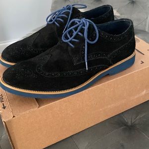 Mens suede oxford shoes